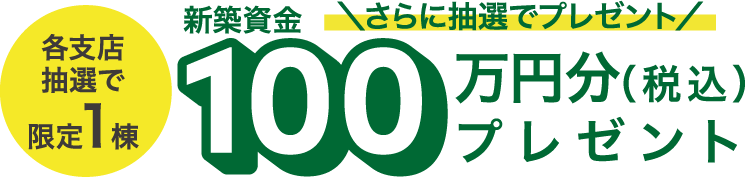 各支店抽選で限定1棟
